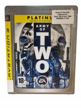 Army of Two PS3 PlayStation 3 Gra na Płycie