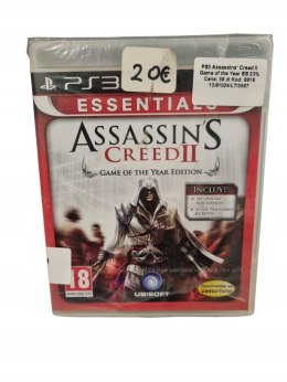 Assassin's Creed II GOTY PS3 GRA NA PŁYCIE NOWA - Lekko rozerwana folia