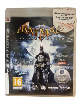 BATMAN ARKHAM ASYLUM PS3 PlayStation 3 Gra na Płycie