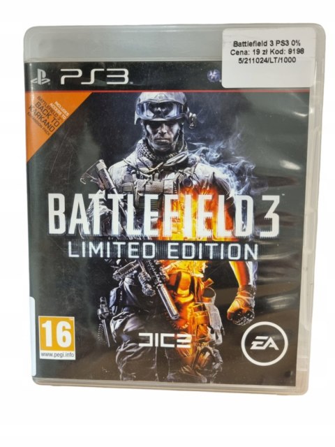 Battlefield 3 - Limited Edition PS3 PlayStation 3 Gra na Płycie