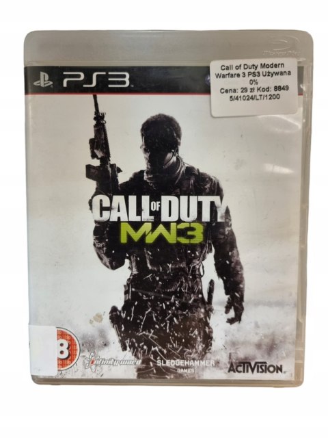 CALL OF DUTY MODERN WARFARE 3 PS3 PlayStation 3 Gra na Płycie