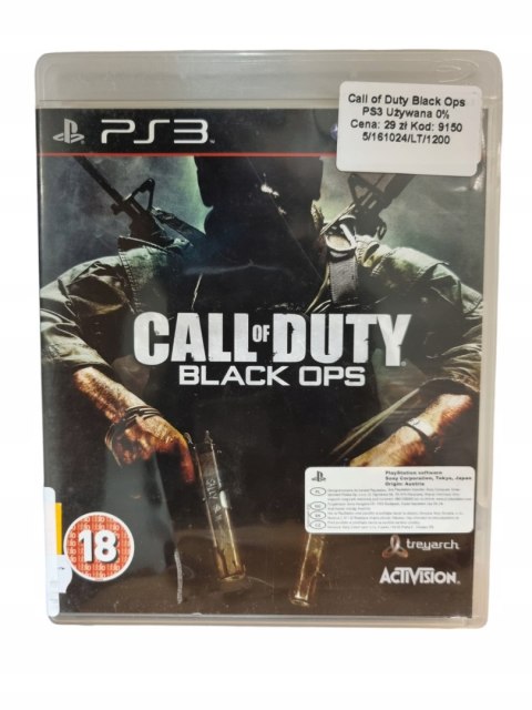 Call of Duty Black OPS PS3 PlayStation 3 Gra na Płycie