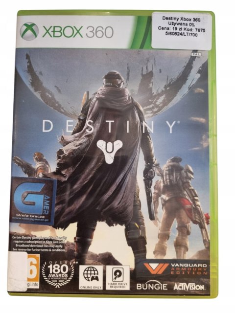 Destiny Microsoft Xbox 360 Gra na Płycie