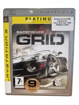 GRID RACEDRIVER Sony PlayStation 3 Gra na Płycie