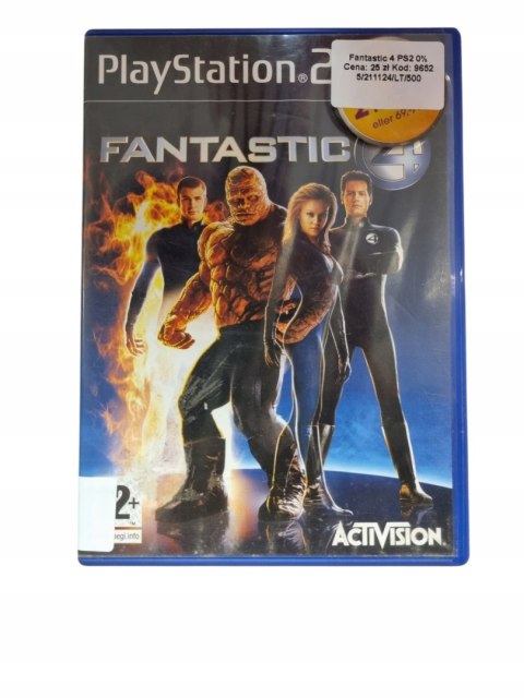 Gra FANTASTIC FOUR 4 Sony PlayStation 2 PS2