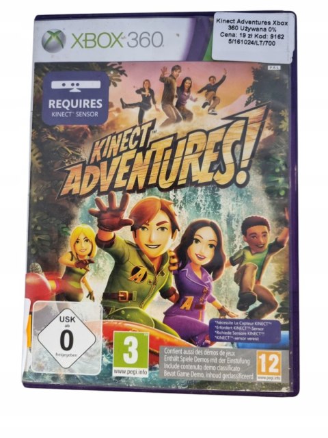 KINECT ADVENTURES Microsoft Xbox 360 Gra na Płycie