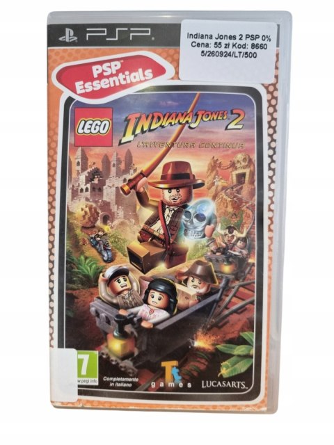 LEGO Indiana Jones 2: The Adventure Continues PSP Gra na Płycie