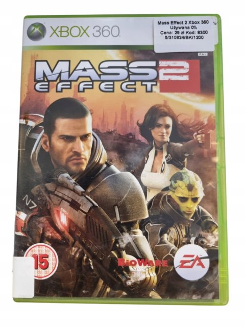 MASS EFFECT 2 Microsoft Xbox 360 Gra na Płycie