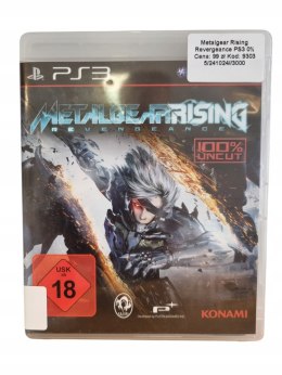 Metal Gear Rising Revengeance Sony PlayStation 3 Gra na Płycie