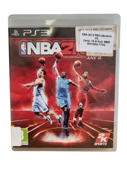 NBA 2K13: Executive Produced by Jay Z Sony PlayStation 3 Gra na Płycie