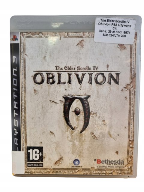 Oblivion PS3 Gra na Płycie