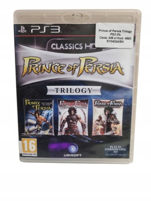 Prince of Persia Trilogy Trylogia PS3