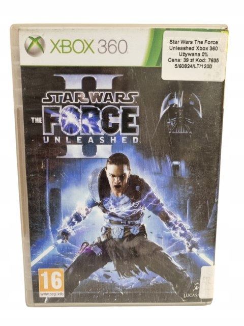 STAR WARS FORCE UNLEASHED II Xbox 360 Gra na Płycie