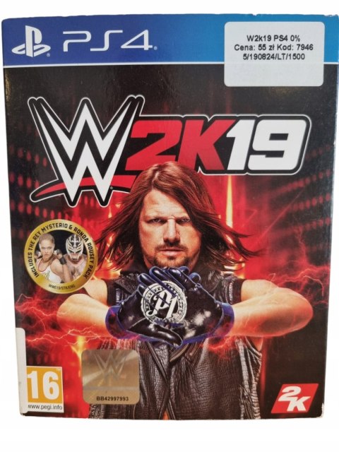 W2K19 PS4 PLAYSTATION 4 GRA NA PŁYCIE