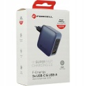 Ładowarka sieciowa do telefonu Forcell F-Energy GaN 3 x USB C + USB A QC4.0 PD 5A 100W VT-46 szara
