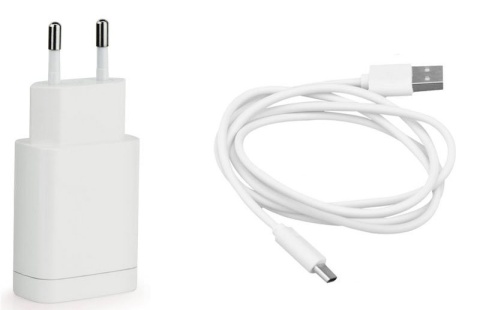 Ładowarka sieciowa do telefonu Forcell F-Energy USB A QC3.0 2,4A 18W + kabel USB A do USB C TFK-TC-1099 biała
