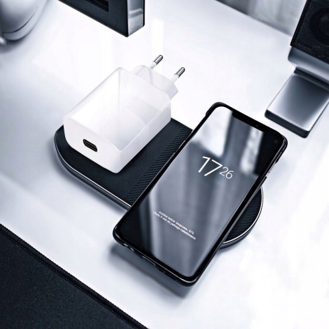 Ładowarka sieciowa do telefonu Forcell F-Energy USB C QC4.0 PD 3A 20W + kabel USB C do Lightning TFK-TC-20WPD biała