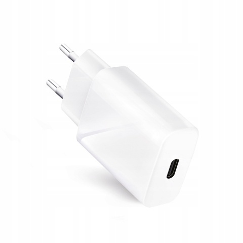 Ładowarka sieciowa do telefonu Forcell F-Energy USB C QC4.0 PD 3A 20W + kabel USB C do Lightning TFK-TC-20WPD biała