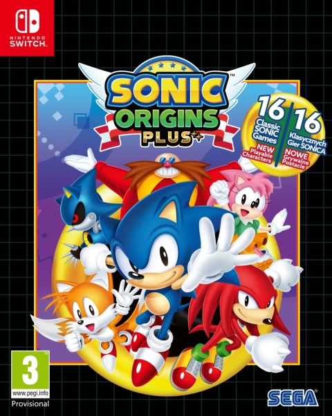 Gra Sonic Origins Plus Nintendo Switch Nowa