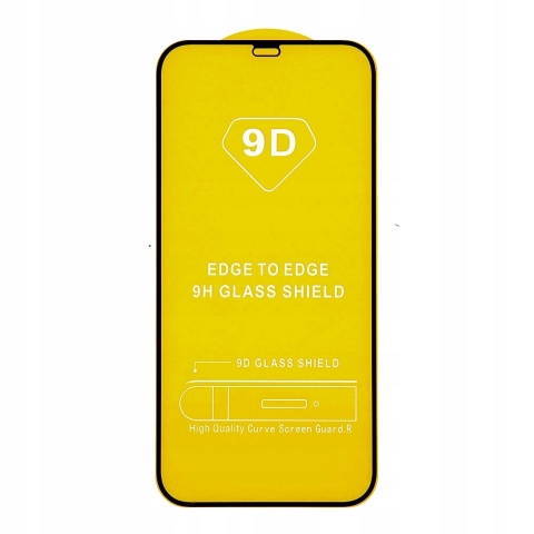 Szkło hartowane 9D do iPhone 13 Mini 5.4 czarna ramka