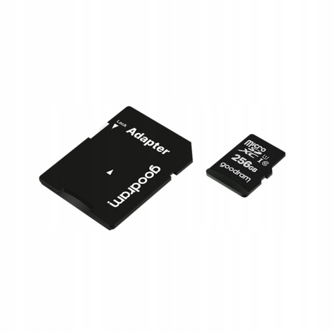 GOODRAM karta pamięci microSD 256GB 100MB/s class 10 UHS I z adapterem SD