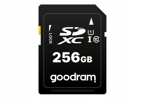 GOODRAM karta pamięci microSD 256GB 100MB/s class 10 UHS I z adapterem SD