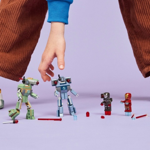 LEGO 76320 Marvel Iron Man i War Machine kontra drony Hammera