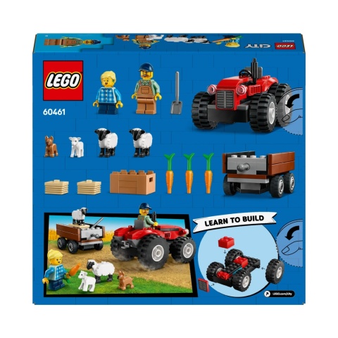 LEGO City - Czerwony traktor z przyczepą i owcą 60461