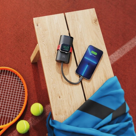 Powerbank Forcell F-Energy F10K4 PD QC3.0 3A 22,5W 10000 mAh kompatybilny z Apple Watch czarny