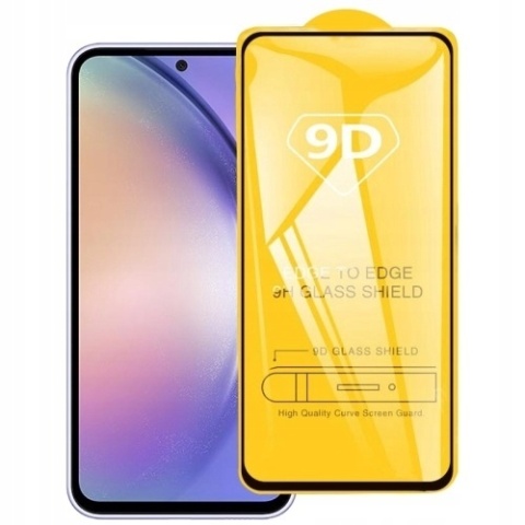 Szkło hartowane 9D do Samsung Galaxy A55 5G czarna ramka
