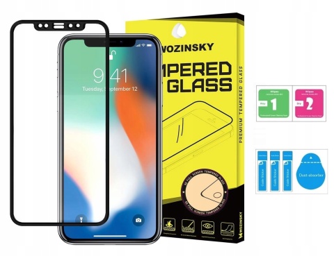 Szkło hartowane 9D do iPhone 12 Mini 5,4 czarna ramka