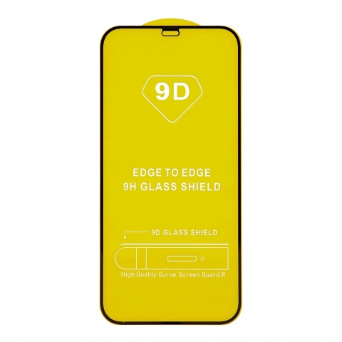 Szkło hartowane 9D do iPhone 12 Mini 5,4 czarna ramka