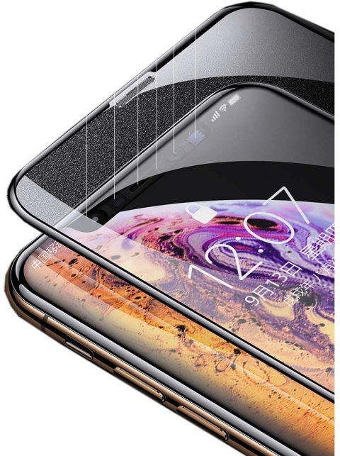 Szkło hartowane 9D do iPhone 15 6,1 / 16 6,1 czarna ramka