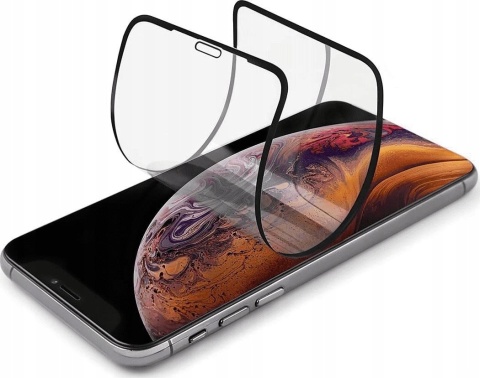 Szkło hartowane 9D do iPhone XS Max / 11 Pro Max czarna ramka