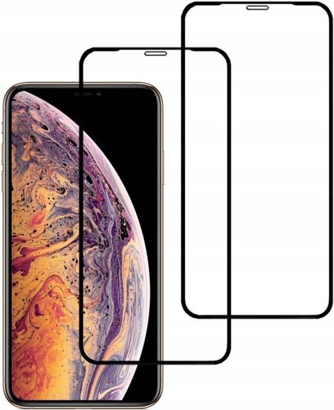 Szkło hartowane 9D do iPhone XS Max / 11 Pro Max czarna ramka