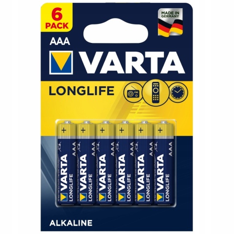 VARTA bateria alkaliczna R3 (AAA) Longlife 6 szt