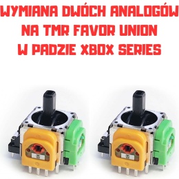 Wymiana Dwóch Analogów w Padzie Xbox Series 1914 na Magnetyczne TMR Favor Union