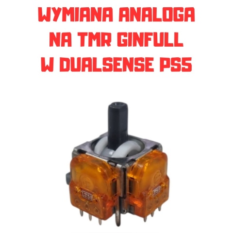 Wymiana Analoga w Padzie Dualsense PS5 na Magnetyczny TMR Ginfull