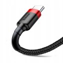 BASEUS kabel USB A do Typ C 1,5A 3 m czarno czerwony Wytrzymały