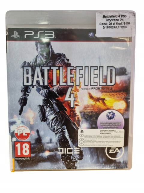 Battlefield 4 PS3 Sony PlayStation 3 PS3