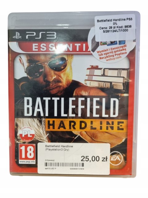 Battlefield Hardline Sony PlayStation 3 PS3