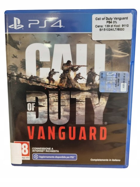 CALL OF DUTY: VANGUARD PS4 PLAYSTATION 4 GRA NA PŁYCIE