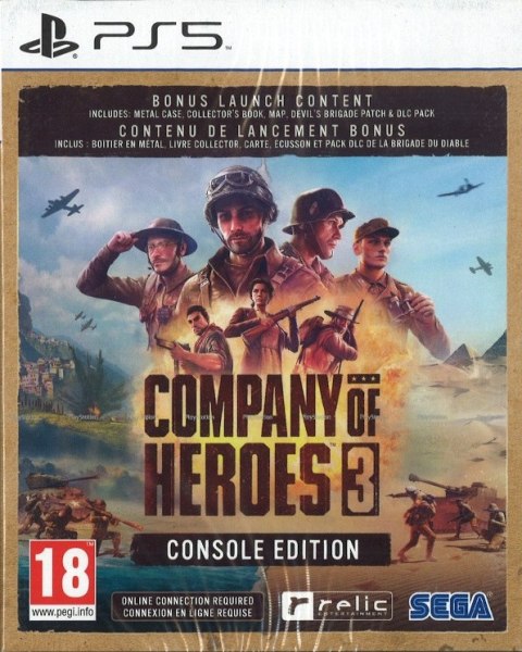 COMPANY OF HEROES 3 CONSOLE EDITION PS5 NOWA GRA PŁYTA W FOLII