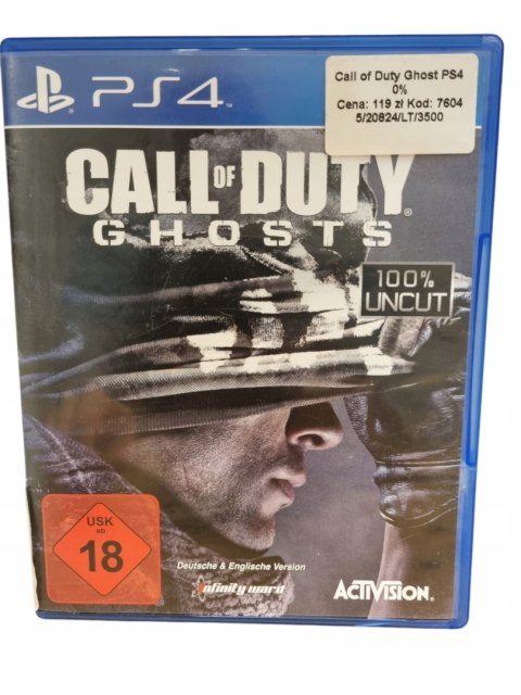 Call of Duty Ghosts PS4 PLAYSTATION 4 GRA NA PŁYCIE