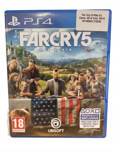 FAR CRY 5 PS4 PLAYSTATION 4 GRA NA PŁYCIE