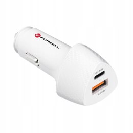 FORCELL CARBON ładowarka samochodowa Typ C 3.0 PD20W + USB QC3.0 18W 5A