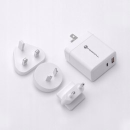 Forcell Ładowarka 3w1 ze USB-C USB-A - 3A 45W PD i QC 4.0 i + 3 wtyczki