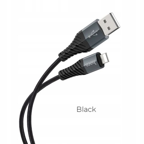 HOCO Kabel USB A do Lightning 2,4A 1 m Czarny IPhone HOCO Kabel USB A do Lightning 2,4A 1 m Czarny IPhone