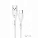 HOCO kabel USB A do Typ C 1 m Biały Wytrzymały