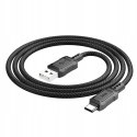 HOCO kabel USB A do Typ C 3A 1 m Czarny Wytrzymały